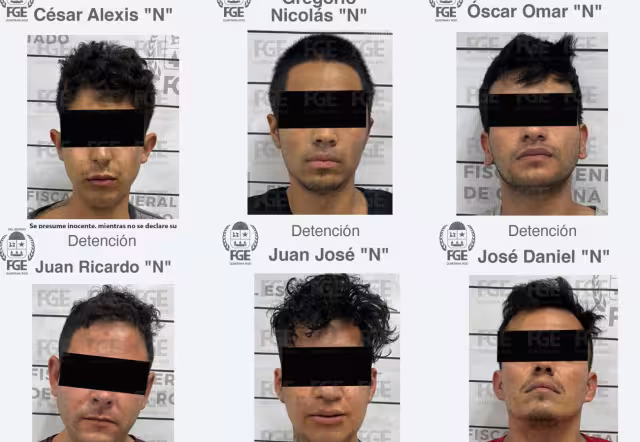 Entre los detenidos se identificó a un menor de edad