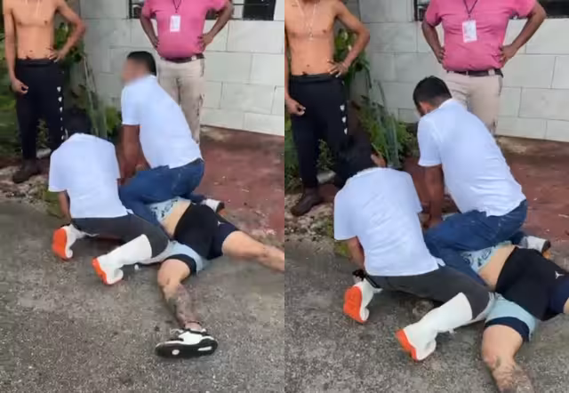 El presunto ladrón fue acorralado por vecinos y trabajadores tras asaltar una pollería 