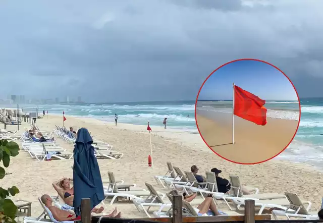 Ocho playas públicas de Cancún se encuentran con bandera roja.