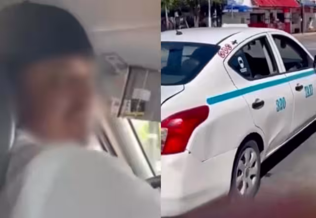 El hecho quedó grabado en video, donde se observa al conductor manoteando y agrediendo a la pasajera