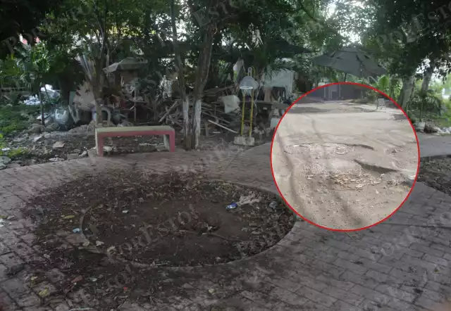 En el parque para niños la invasión de basura se ha convertido en foco de infección
