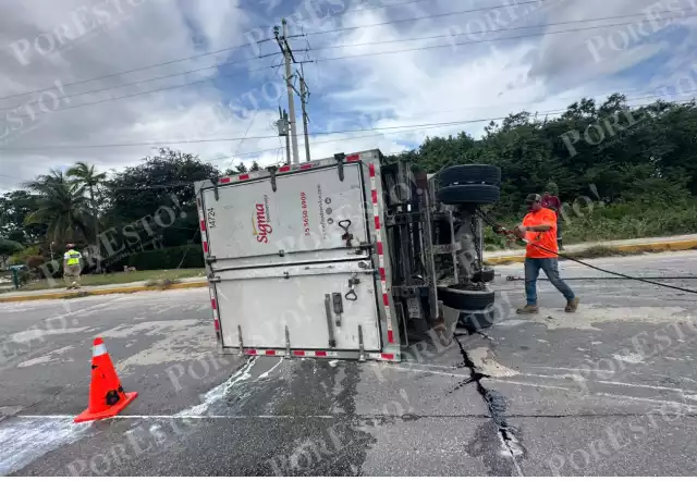 El conductor sufrió algunas redes pero no ameritó un traslado al hospital