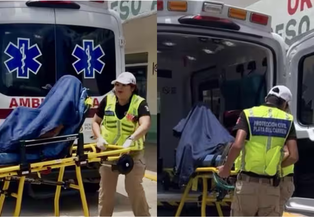 Paramédicos de Protección Civil auxiliaron de inmediato al lesionado y lo trasladaron al hospital general