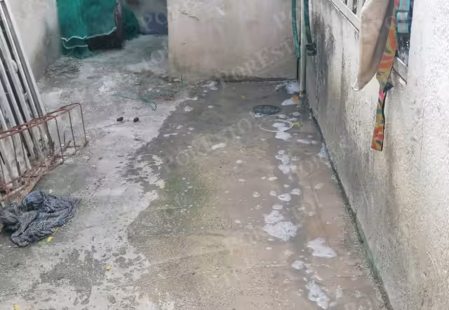 Hasta ocho viviendas comparten un mismo drenaje, lo que provoca el colapso de la tubería y el brote de aguas negras y agua jabonosa dentro de sus casas