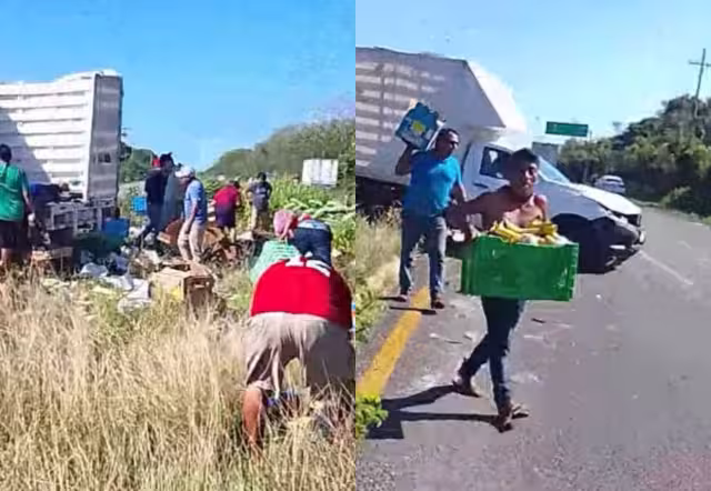 En el sitio participaron hombres y mujeres, e incluso se reportó la utilización de menores de edad para trasladar los artículos