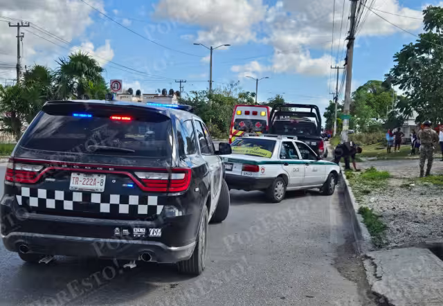 El conductor recibió un fuerte golpe en la frente con un frasco de mayonesa, resultando herido