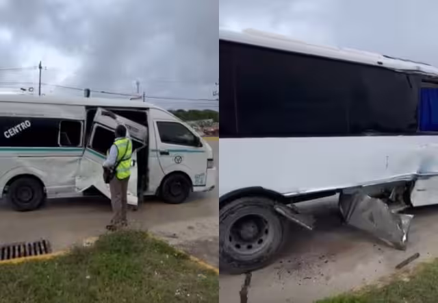 El accidente se registró frente a Plaza La Roca e involucró cuatro vehículos