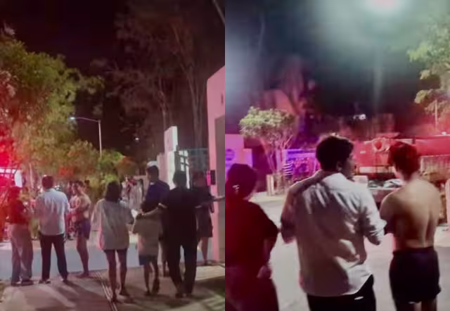 Los hechos que ocurrieron provocaron miedo entre los residentes del complejo habitacional, la gente salió a las calles para averiguar qué estaba pasando