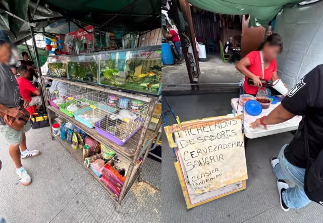Quejosos comentaron que el ofrecimiento de este tipo de bebidas ocurre con el tránsito de familias completas que acuden a comprar ropa y alimentos