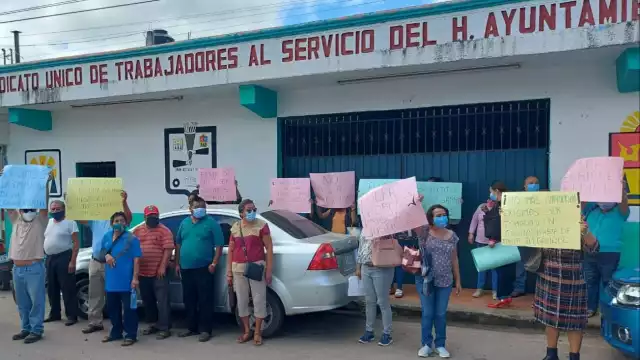Los trabajadores dijeron que llegaron al local del sindicato de manera pacífica