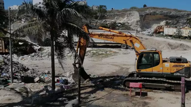 La retroexcavadora presenta fallas