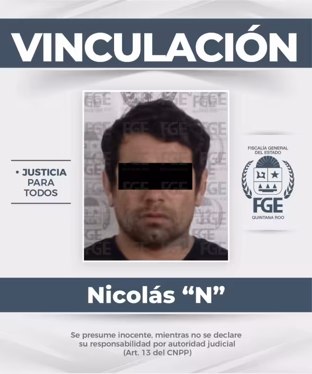 Vinculan a proceso a Nicolás “N” por extorsión en Playa del Carmen.