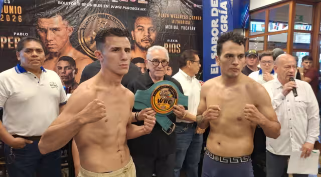 Pablo Peraza, listo para coronarse: rival falla en la báscula antes del combate