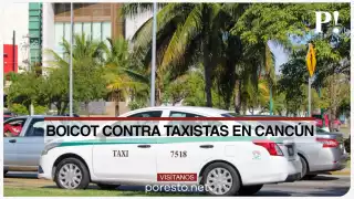 Así se ve el centro de la ciudad con la campaña "Un día sin taxis" en Cancún