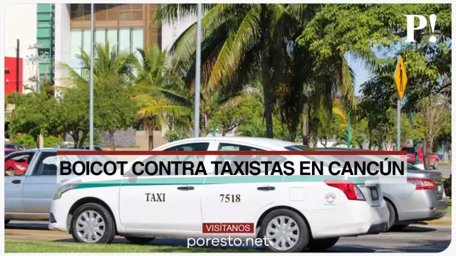Así se ve el centro de la ciudad con la campaña "Un día sin taxis" en Cancún