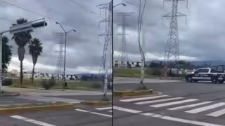 La persecución ocurrió en el fraccionamiento Villalta contra dos hombres y una mujer que habían robado un vehículo