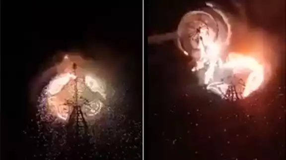 Una rueda de un castillo pirotécnico salió volando y cayó sobre los asistentes a la feria de Santa Cruz Cuauhtenco, en Zinacantepec