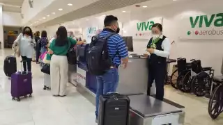 El próximo vuelo de llegada es el 820 de Aeroméxico de la ruta México-Mérida-México