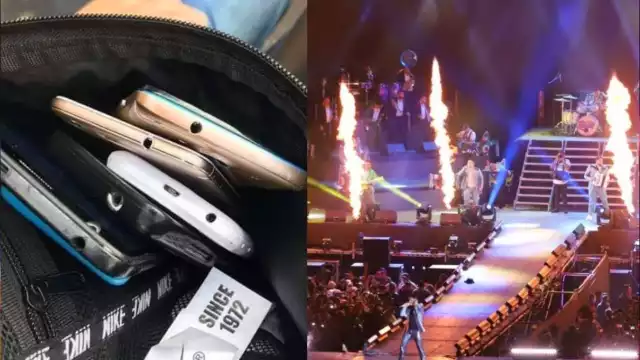 El usuario @CmtePerro publicó una fotografía en su perfil en la que se ve una mochila con al menos 5 teléfonos celulares en su interior.