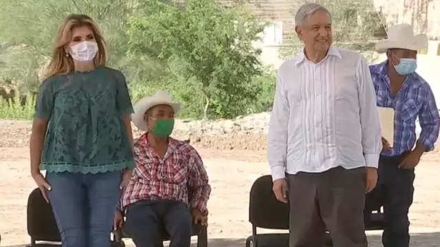 El presidente López Obrador inauguró la presa Pilares en Sonora (Especial)