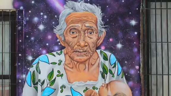 Mural dedicado a Doña Panchita Mural dedicado a Doña Panchita