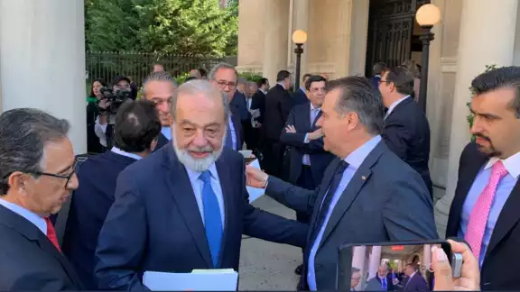 Empresarios mexicanos llegan al encuentro con el Presidente en Washington Empresarios mexicanos llegan al encuentro con el Presidente en Washington