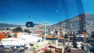 Sheinbaum abordó un Cablebús y lo presumió en redes sociales