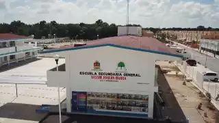 La escuela secundaria 'Nassim Joaquín fue una de las que retomaron clases hasta este 13 de septiembre