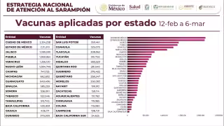 Más de un millón de dosis aplicadas en el sureste del país