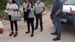 En el recorrido de inspección por la zona de San Marcos, observaron que los terrenos fueron vendidos a empresarios y personas foráneas