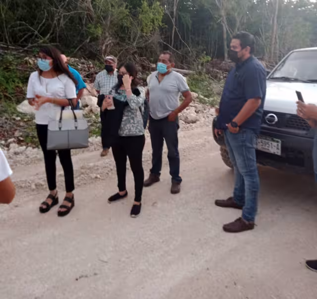 En el recorrido de inspección por la zona de San Marcos, observaron que los terrenos fueron vendidos a empresarios y personas foráneas