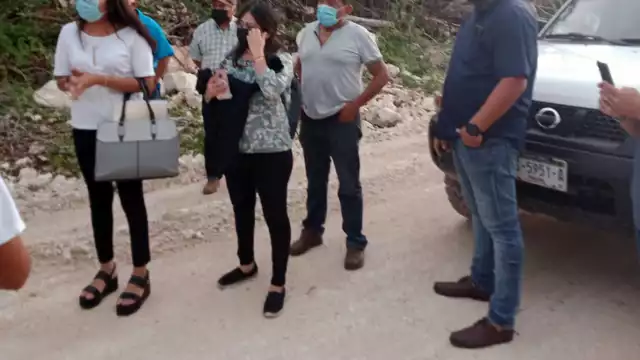 En el recorrido de inspección por la zona de San Marcos, observaron que los terrenos fueron vendidos a empresarios y personas foráneas