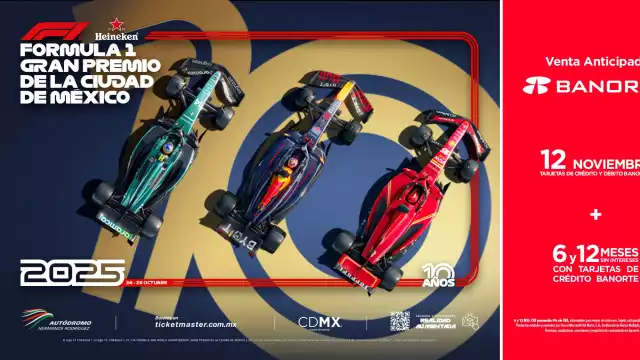El cartel del GP México 2025