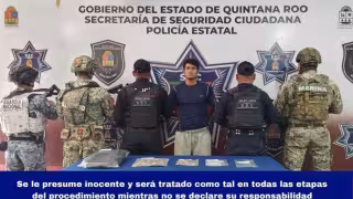 Hombre es detenido por su probable participación en narcomenudeo en Costa Mujeres