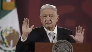 El presidente Andrés Manuel López Obrador en conferencia de prensa