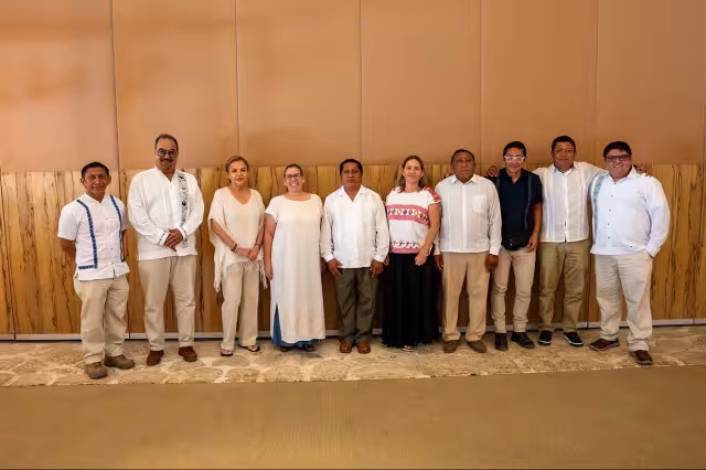 Simón Caamal Coh, representante del Gran Consejo Maya