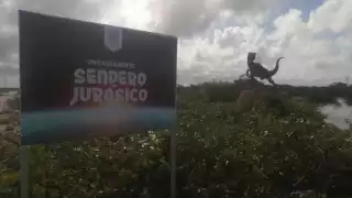 Inicia construcción del nuevo 'Sendero Jurásico' en la comisaría de Chicxulub