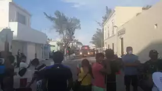 La molestia entre los pobladores surgió desde la madrugada del domingo