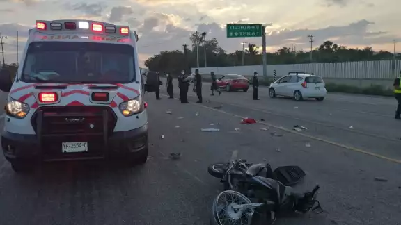 Los motociclistas fueron atropellados por un conductor Los motociclistas fueron atropellados por un conductor