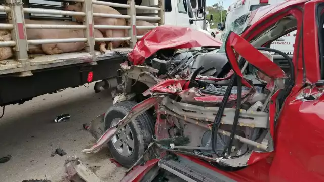 Los daños de la camioneta fueron mínimos