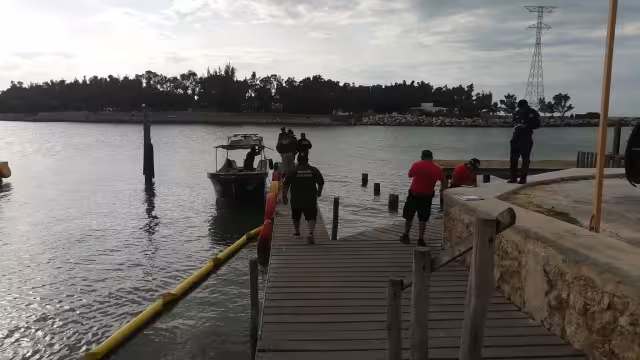 El cuerpo fue llevado al muelle del Parque de los Caídos