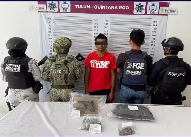 El detenido fue puesto a disposición de la Fiscalía General del Estado