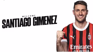 El Milan de Italia hace oficial el fichaje de Santiago Giménez; el delantero mexicano firma hasta 2029