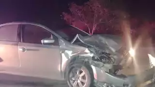 Son dos personas que resultaron heridas tras chocar en Progreso