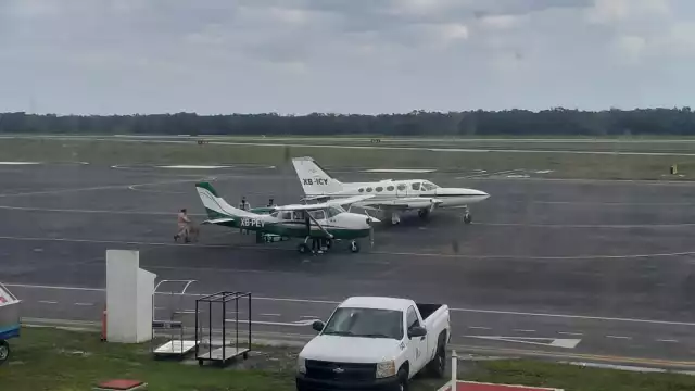 Según el Comandante de la Guardia Nacional en el aeropuerto de Cozumel, éste y el de Cancún reciben más vuelos privados en México
