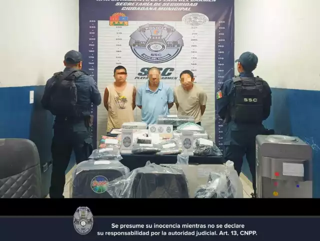 Los detenidos fueron identificados como Luis Orlando N; Daniel Antonio N; y Jairo Nain N.,