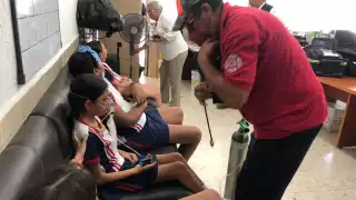 Los menores fueron trasladados a hospital de Ciudad de Victoria por síntomas de golpe de calor