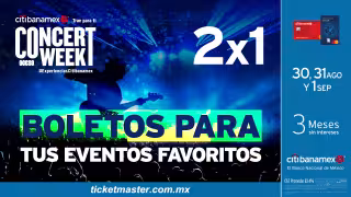 Ticketmaster 2x1 concert week: Estas son las ofertas de la semana para comprar boletos de conciertos