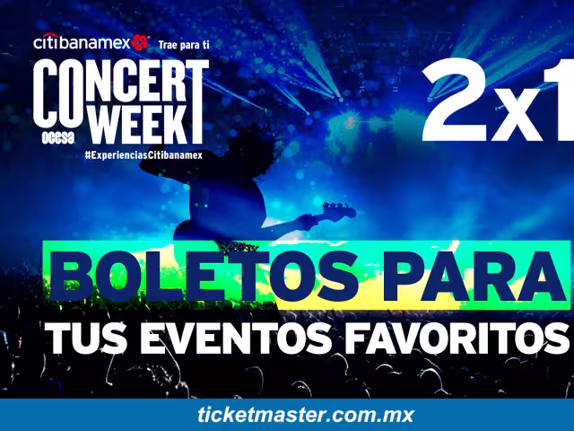 La lista de conciertos que están al 2x1