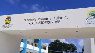 El primer caso positivo de COVID se detectó en la escuela primaria 'Tulum' en el municipio con del mismo nombre